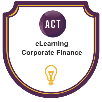 Corporate Finance eLearning digital badge