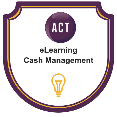 cash management eLearning digital badge